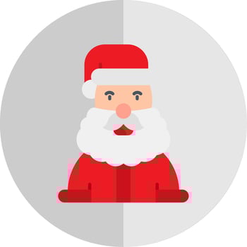 Santa claus Flat Scale Icon vector
