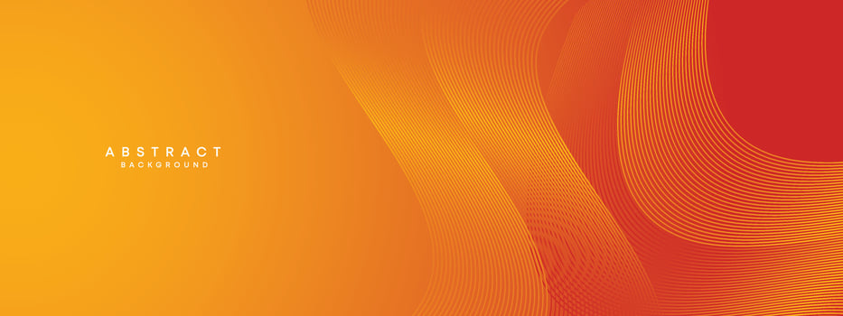 Abstract Red, Orange Waving Circles Lines Technology Background. Modern Orange Gradient with Glowing Lines, Shiny Geometric Shape Diagonal. for Brochure, Cover, Poster, Banner, Website, Header, flyer vector