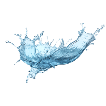 AI generated Blue Water Splash with Clear Background Transparency png