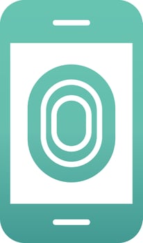 Unlocked Fingerprint Vector Icon