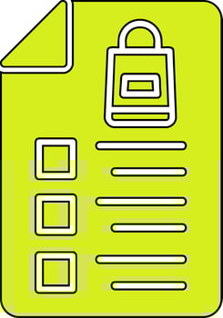Shopping List Vector Icon