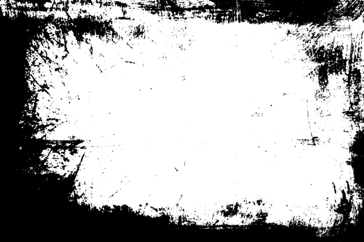 Grunge border texture background. Abstract frame overlay. PNG graphic illustration with transparent background.