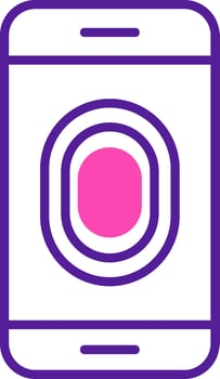 Unlocked Fingerprint Vector Icon