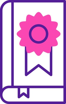 Book Medal Vector Icon