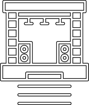 Stage Vector Icon