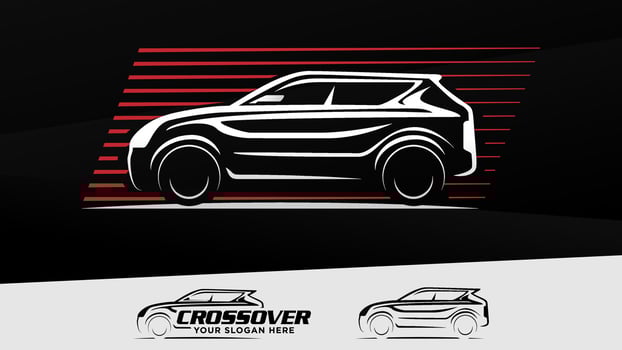 Automotive repair and service crossover SUV car service logo templates. Rental Car Logo Template Vector. vector