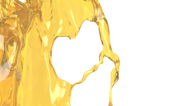 The Gold oil splash for spa or health concept 3d rendering. png