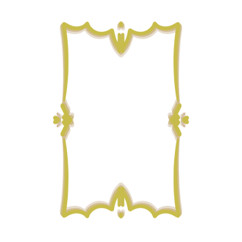 gold rimmed frame border png