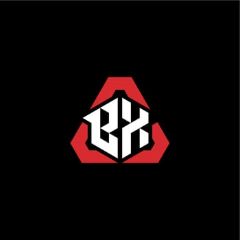 BX initial logo esport team concept ideas vector