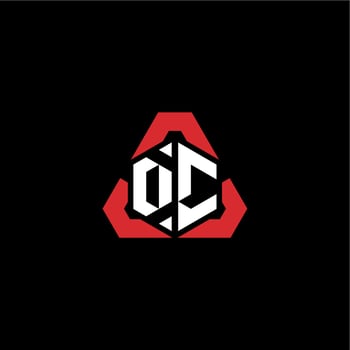 DC initial logo esport team concept ideas vector