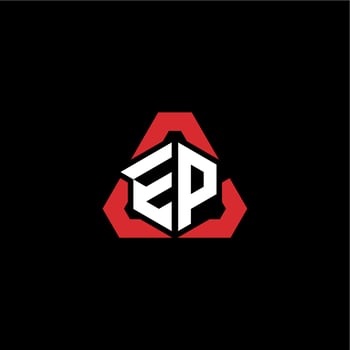 EP initial logo esport team concept ideas vector