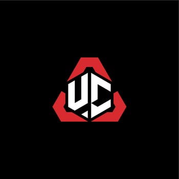 UC initial logo esport team concept ideas vector