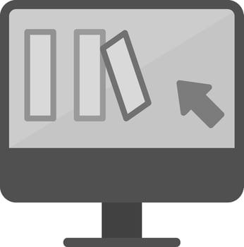 Online Book purchase Vector Icon
