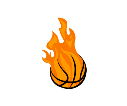 basket ball fire icon png