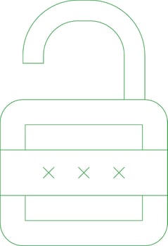 Line Green Gradient Design vector