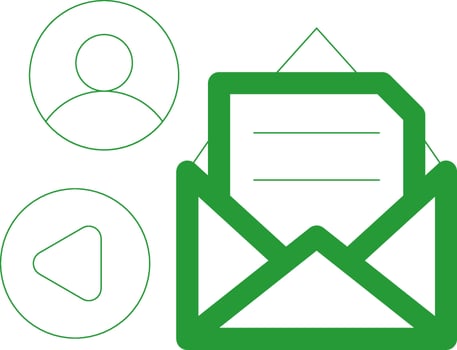 Line Green Gradient Design vector