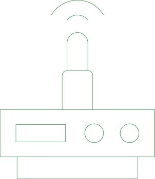 Wifi Router Creative Icon Design vector