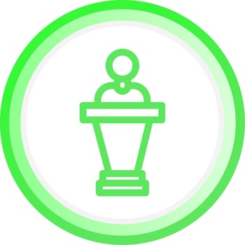 Politician Creative Icon Design vector