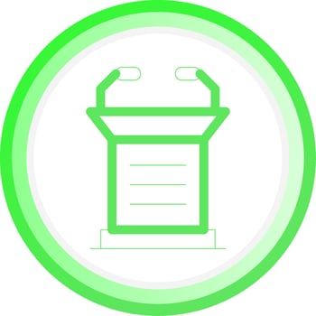 Lectern Creative Icon Design vector