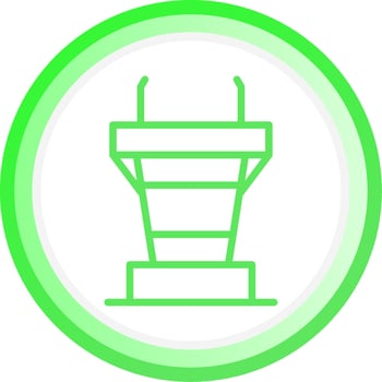 Podium Creative Icon Design vector