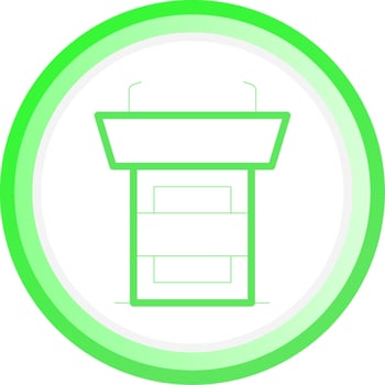 Line Green Circle Gradient Design vector