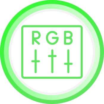 Rgb Creative Icon Design vector