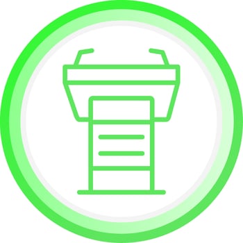 Tribune Creative Icon Design vector