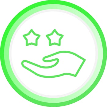 Line Green Circle Gradient Design vector