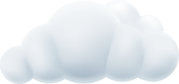 3D cloud icon png