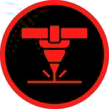 Glyph Red Icons Design vector
