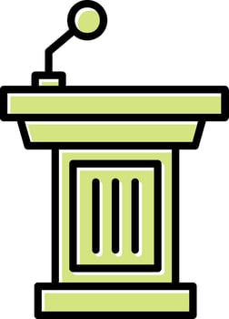 Podium Vector Icon