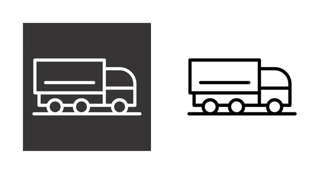 Cargo Truck Vector Icon