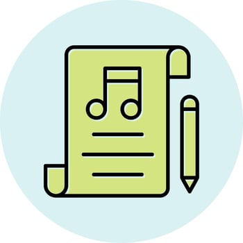 Music Composing Vector Icon