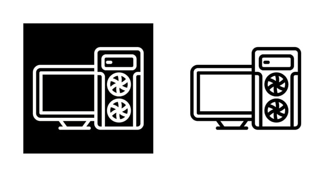 Gaming Pc Vector Icon