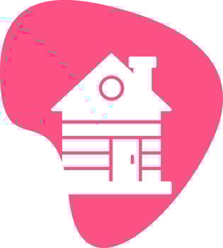 Wood Cabin Vector Icon