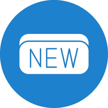 New Card Glyph Circle Icon vector