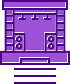 Stage Vector Icon