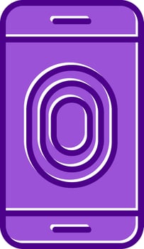 Unlocked Fingerprint Vector Icon