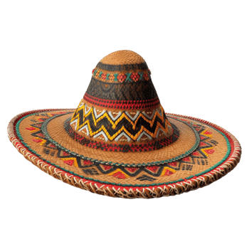 AI generated 3D Rendering of a Traditional Mexican Hat on Transparent Background - Ai Generated png