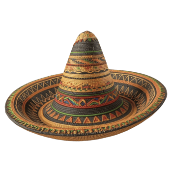 AI generated 3D Rendering of a Traditional Mexican Hat on Transparent Background - Ai Generated png
