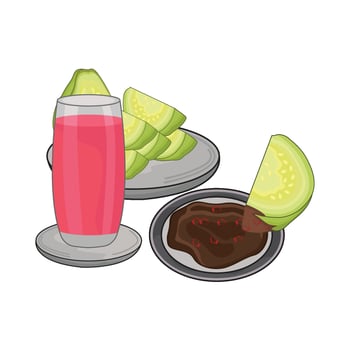 illustration of guava vector