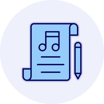 Music Composing Vector Icon