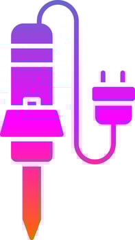 Welding Equipment Glyph Gradient Icon vector
