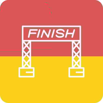 Finish Line Vector Icon