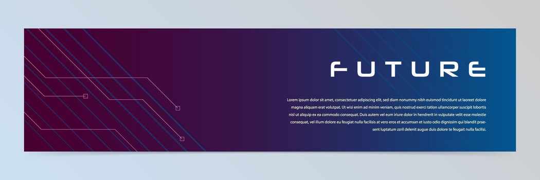 Modern abstract banner template vector