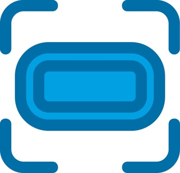 Landscape setting Blue Line Filled Icon vector