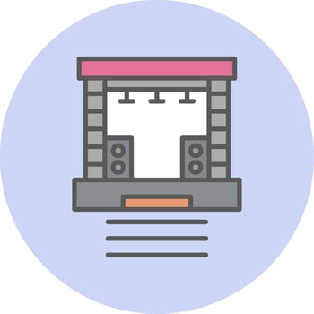 Stage Vector Icon
