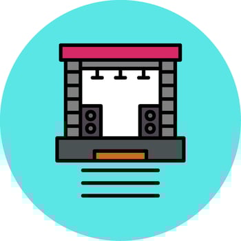 Stage Vector Icon