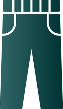 Trousers Glyph Gradient Icon vector