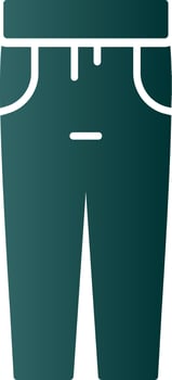 Trousers Glyph Gradient Icon vector